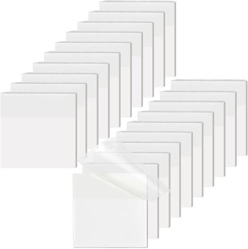Transparent Sticky Notes Set, 6 Sizes Clear Sticky Notes Pads with 10 Colors, Waterproof Self-Stick Translucent Sticky Notes, See Through Sticky Notes for Bible Tabs, Book Tabs, Office, 500 Sheets in Saudi Arabia