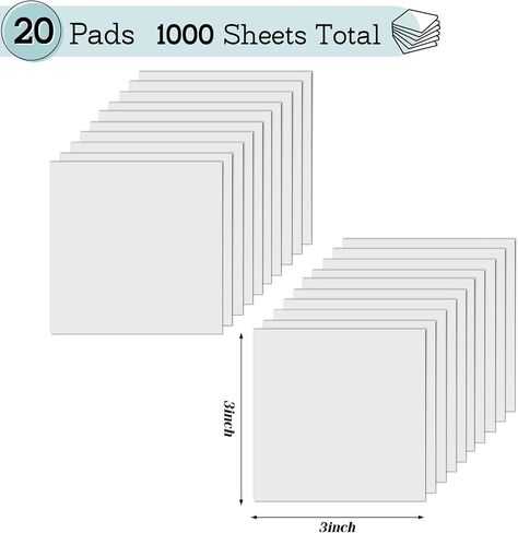 Transparent Sticky Notes Set, 6 Sizes Clear Sticky Notes Pads with 10 Colors, Waterproof Self-Stick Translucent Sticky Notes, See Through Sticky Notes for Bible Tabs, Book Tabs, Office, 500 Sheets in Saudi Arabia