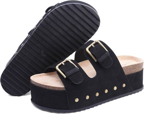 منصة Ziitop Womens Sandals Sandals نساء نساء شاطئات شاطئية مريحة شرائح رغوة الذاكرة للنساء in Kuwait