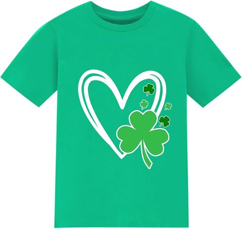 Kids Funny St Patrick's Day Tshirt Boys T-Shirt Clothes Girls St Patricks Lucky Tees Outfit 2-8 Years in Saudi Arabia