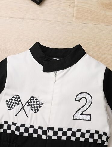 ODOLDI Fast One Birthday Boy Race Car Driver Jumpsuit - 1st & 2nd Birthday Cake Smash Photo Shoot Outfit in Saudi Arabia