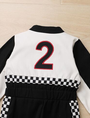 ODOLDI Fast One Birthday Boy Race Car Driver Jumpsuit - 1st & 2nd Birthday Cake Smash Photo Shoot Outfit in Saudi Arabia