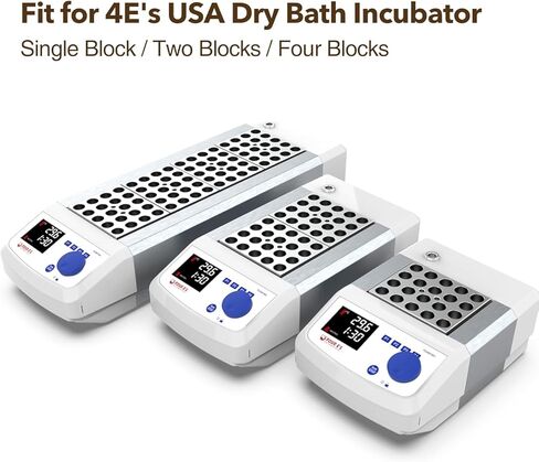 كتلة حاضنة الحمام الجاف من 4E's USA - كتلة ألومنيوم عالمية للأنابيب المستديرة 4 × 35 مم، حجم الفتحة ⌀35 مم × 47.6 مم، الموديل: TC0401001-74 in Kuwait