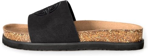 Women's Suede Slide Sandals with Arch Support,Cork Comfortable Summer Flat Sandals for Women 2025 Beach Vacation Shoes,Cute Dressy Sandals Outdoor Slippers in Kuwait