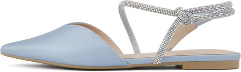 Delicious Victoria ~ Women Pointed Toe Slingback Flat Bridal Dress Pumps in Kuwait