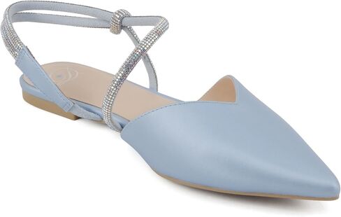 Delicious Victoria ~ Women Pointed Toe Slingback Flat Bridal Dress Pumps in Kuwait