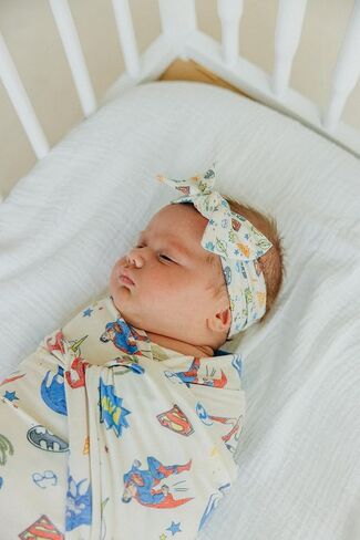 Copper Pearl Baby Bows: Stylish Headbands for Baby Girls, Premium Soft and Stretchy Baby Headbands, Perfect for Newborns, Trendy Designs - Wonder Woman™ in Kuwait