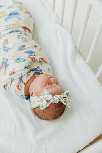 Copper Pearl Baby Bows: Stylish Headbands for Baby Girls, Premium Soft and Stretchy Baby Headbands, Perfect for Newborns, Trendy Designs - Wonder Woman™ in Kuwait