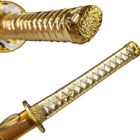 Kamaiwo-1045/1060 Clay Tempering high Carbon Steel Hademade Heat Tempered Full Handmade Hand Forged Japanese Katana Authentic，Sword Real Weapons，Full Tang,Functional,Practical Sharp in Saudi Arabia