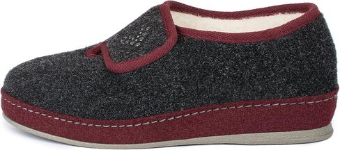 Ladies felt slippers Model 2064 - warmly lined with virgin wool for cold feet in Kuwait