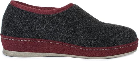 Ladies felt slippers Model 2064 - warmly lined with virgin wool for cold feet in Kuwait