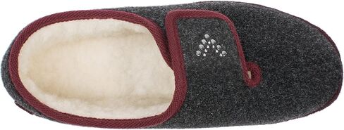 Ladies felt slippers Model 2064 - warmly lined with virgin wool for cold feet in Kuwait