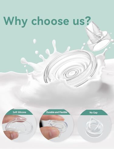 8PCS Replacement Parts Compatible with TSRETE/MOMPINKE/NaNaLazy/Momcozy/bluefair/kmaier Hands Free Breast Pump, S9/ S12/ S9 pro/ S12 pro Duckbill Valves Silicone Diaphragms Accessories in Saudi Arabia