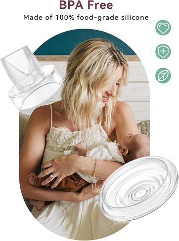 8PCS Replacement Parts Compatible with TSRETE/MOMPINKE/NaNaLazy/Momcozy/bluefair/kmaier Hands Free Breast Pump, S9/ S12/ S9 pro/ S12 pro Duckbill Valves Silicone Diaphragms Accessories in Saudi Arabia