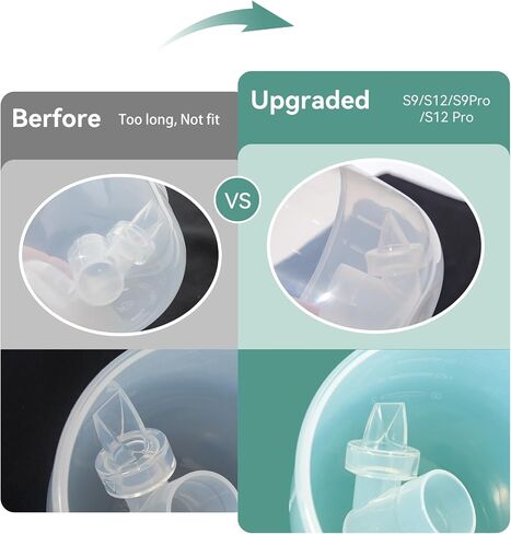 8PCS Replacement Parts Compatible with TSRETE/MOMPINKE/NaNaLazy/Momcozy/bluefair/kmaier Hands Free Breast Pump, S9/ S12/ S9 pro/ S12 pro Duckbill Valves Silicone Diaphragms Accessories in Saudi Arabia