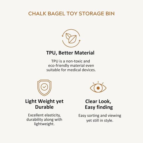 Toy Storage organizer Bins for kids TPU boxes Transparent Foldable (Large) in Kuwait