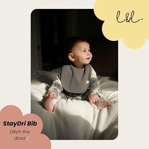 Leya & Lior 3 -Pack Premium Frasium Drying Baby Bibs - Usisex Boys & Girls Staydri Pibs for Tradlicing and Leign in Kuwait