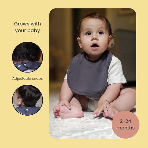 Leya & Lior 3 -Pack Premium Frasium Drying Baby Bibs - Usisex Boys & Girls Staydri Pibs for Tradlicing and Leign in Kuwait
