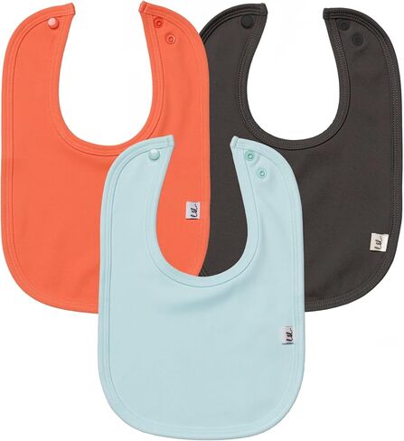 Leya & Lior 3-Pack Premium Instant Drying Baby Bibs - Unisex Boys & Girls StayDri Bibs for Drooling and Teething in Kuwait