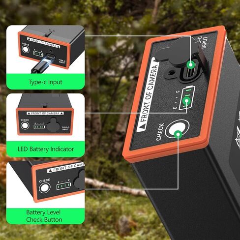 حزمة بطاريات 2-pack 5000mah قابلة لإعادة الشحن بديل لـ Moultrie Power Mag Plus حزمة بطارية ليثيوم أيون متوافقة مع حافة الكاميرا الخلوية Moultrie Edge ، Edge Pro ، Edge 2 ، Edge 2 Pro in Saudi Arabia