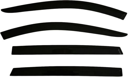 2013-2019 Tape-On Side Window Deflector Visors for Nissan Sentra S SV SR Smoke Tinted Rain Guards 2014 2015 2016 2017 2018 in Kuwait