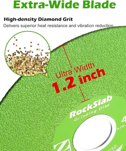 1.2'' Diamond Ultra Width Tile Blade, 5 Pcs 1mm Thin Glass Cutting Disc, 45° Chamfer Rock Slab Flat Grinding Cutting Piece, Marble Edge Trimming(4/5'' Arbor). in Kuwait