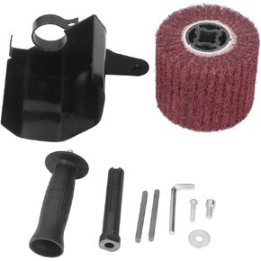 Burnishing Polishing Machine Kit Angle Grinder Attachment Handheld Metal Burnishing Machine M10 Black