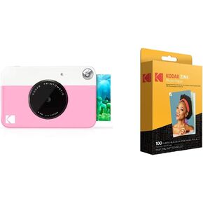 Kodak 2"x3" Premium Zink Photo Paper (100 Sheets) and KODAK Printomatic Digital Instant Print Camera Bundle