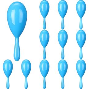 12 Pcs Plastic Maracas, 4.3 Inch Maracas Shakers Noisemaker for Mexican Fiesta, Luau Party, Wedding, Birthday, Cinco De Mayo Fiesta Themed Party Supplies, (yellow)