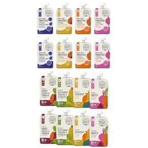 Serenity Kids 6+ Months Veggie and Dairy-Free Smoothies Variety Pack Baby Food Bundle | Veggies and Smoothie Pouches Variety Pack (16 Count)…