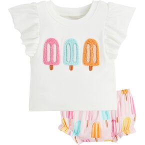 Mud Pie baby-boys Children's Popsicle Pinafore Set