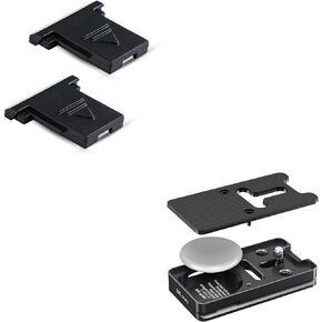 JJC 2Pack Hot Shoe Cover with Qucik Release Plate for Canon R100 R5 R6 RP 6D Mark II 7D Mark II 90D 80D, Tripod Mount Plate with Arca-Type Design