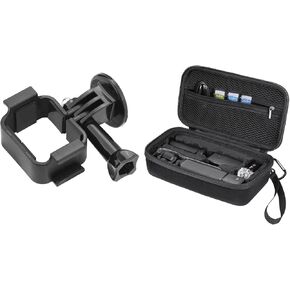 Pocket 3 Extension Adapter & Cage, Dual Cold Shoe Mount Camera Extender Frame and Portable Carrying Bag for DJI Osmo Pocket 3 Creator Combo Accessories