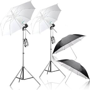 Emart Umbrella Lighting Kit for Photography, 105W, 5500K Daylight Photographic Umbrella Continuous Lighting, Professional Lighting for Video,Photos,Studio