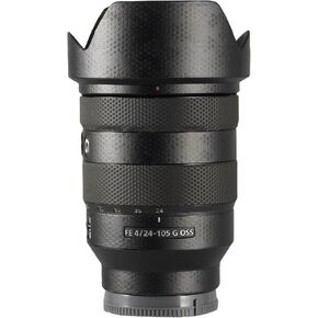 Lens Protective Film Decorative Sticker Compatible with Sony FE 24-105mm F4G OSS Comprehensive Protection Anti-Scratch/Anti-Wear/No-Residue/3M Materail(Ghost Black)