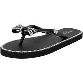 Juicy Couture Women's Flip Flops – Lightweight Beach Sandals, Casual Shower & Pool Slides