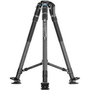 SIRUI SVS75 Professional Video Tripod for Camera, 61" Carbon Fiber Tripod with One-Step Height Adjustment, Mid-Level Spreader, Load up to 55.1lbs