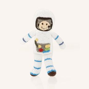 Pebble 200-109 Fair Trade Spaceman Rattle, 8-inch Length