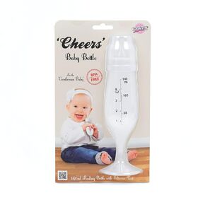 Bubblegum 'Cheers' Champagne Flute Baby Bottle