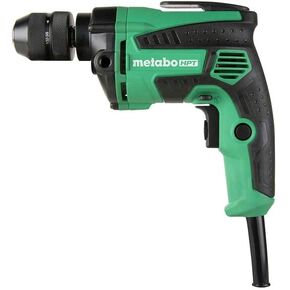 Metabo HPT Drill, Corded, 7-Amp, 3/8-Inch, Metal Keyless Chuck, Variable Speed w/ Dial, Rubber Over-Molded Handle, Forward / Reverse, 5-Year Warranty (D10VH2)