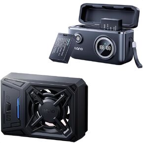 llano 2 Pack LP-E17 Batteries with USB-C Port, Dual Slot Battery Charger and Camera Cooling Fan