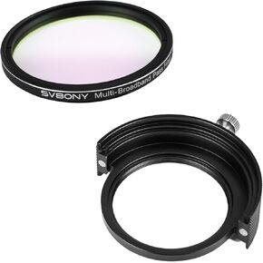 SV260 Telescope Filter, 2'' Multi-bandpass Star Field Filter, 90% Light Transmittance Bundle with SV226 Holder for Filter Drawer, Dual Magnetic Holder for Emission Reflection Nebula Galaxy Photography