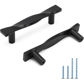 Rergy 10 Pack Brushed Nickel Cabinet Pulls Silver Cabinet Pulls 5 Inch (128mm) Hole Centers Drawer Handles