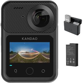 KanDao QooCam 3 Ultra 360 Action Camera with Battery and Battery Charger