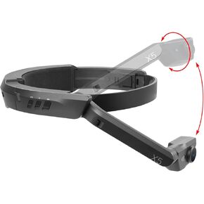 DRIFT X5 Head Mounted Camera 4K 30FPS Camcorder Helmet Wearable Recorder Hands-Off Livestream with EIS IPX7 Waterproof 6 Hours Battery WiFi APP Voice Control