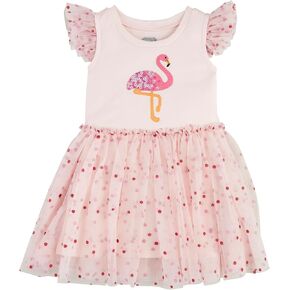 Mud Pie Baby Girls Children's Flamingo Tshirt Dress
