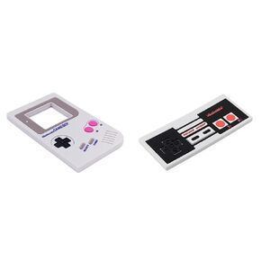 Bumkins Silicone Teether Game Boy and Remote Design Nintendo Teethers for Babies, Ages 3 Months Up, Freezable Gum Soothing