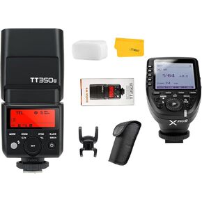Godox TT350S Flash Speedlite for Sony Camera, 2.4G Wireless GN36 1/8000s HSS TTL Camera Flash with Godox XPro-S TTL Wireless Flash Trigger Compatible for Sony Camera A7 A7R A7S A7-II A7-III etc