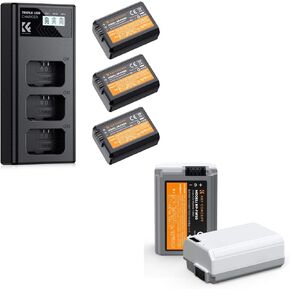 NP-FW50 Battery Charger Set with USB C A7ii Battery