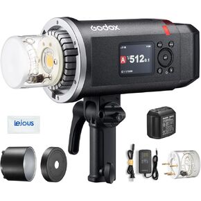 Godox AD600BM II Bowen Mount 600Ws GN87 Battery-Powered Outdoor Flash Strobe Light, 2.4G Wireless X System, HSS 1/8000s, 8700mAh Battery, 500 Full Power Flashes, Recycle in 0.01-2.5s